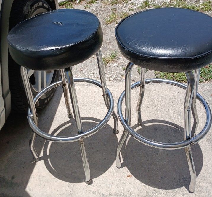 STOOLS- SWIVEL-NEED A LOT OF TLC( tip Cap, Reupholstering, Cleaning) $5 ea.