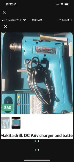 Makita drill. DC 9.6v charger and battery
