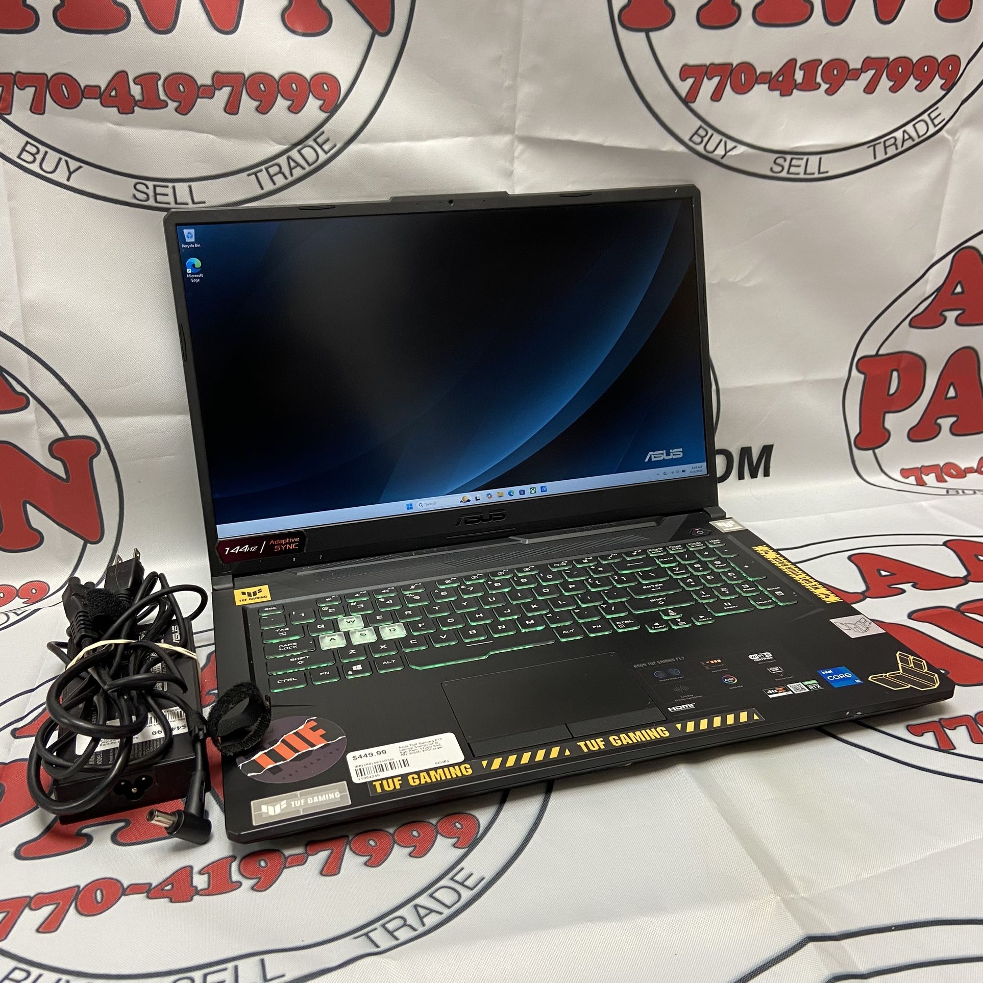 ASUS Tuff F17 I5, 8GB Ram, 512GB SSD, RTX 3050ti 11054249