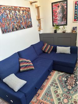 Convertible IKEA sofa bed friheten