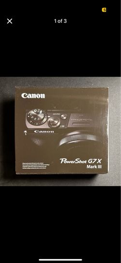 Canon Powershot G 7x G7x Mark III camera