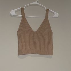 Beige/Brown Tank Top 