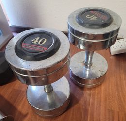 Club Weider 40 lb. Dumbbells