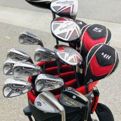 Men’s Golf Set Irons 4-PW with Steel Shafts, Taylormade Driver