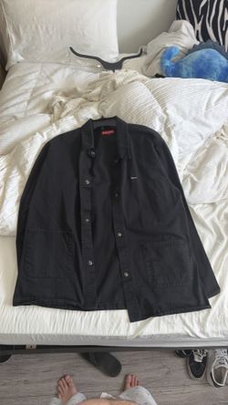 Supreme button up twill jacket XL