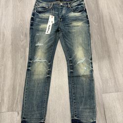 Mens Purple Jeans Size 32-38