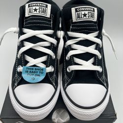 NEW Black and White CTAS Street MID Converse Size 3 Low Top Unisex Sneakers