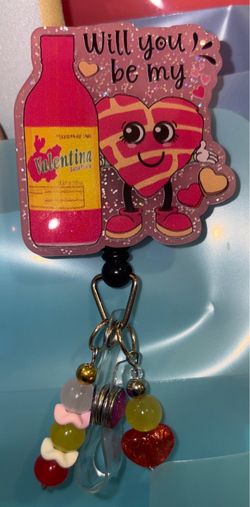 Valentine’s Day ID badge reel