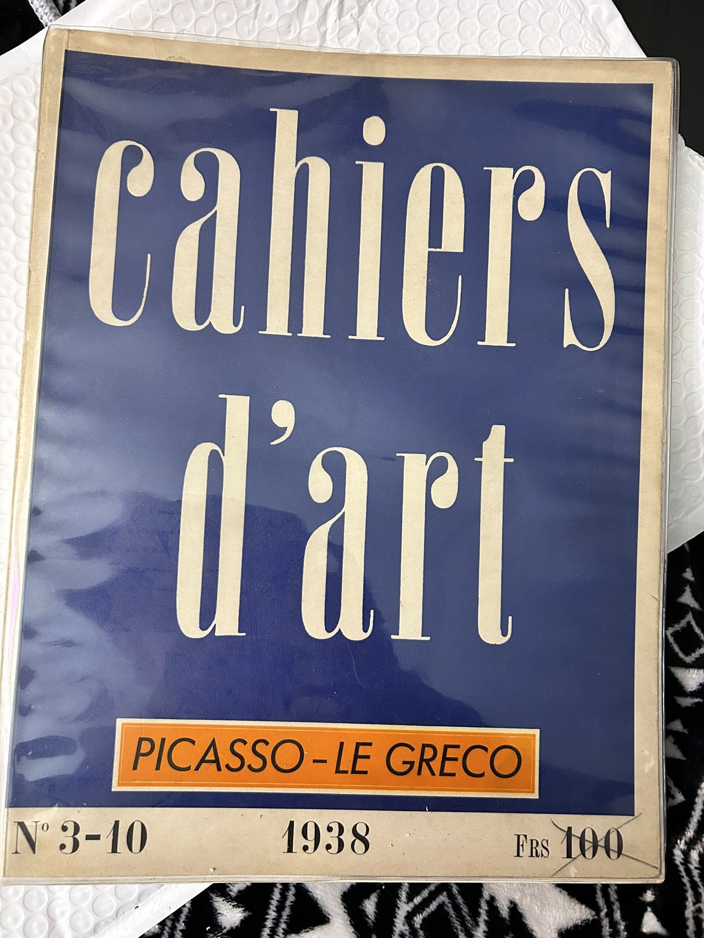 cahiers D Art Picasso Book - 1938