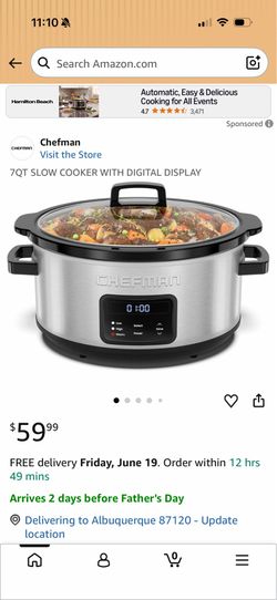 Chefman crock pot