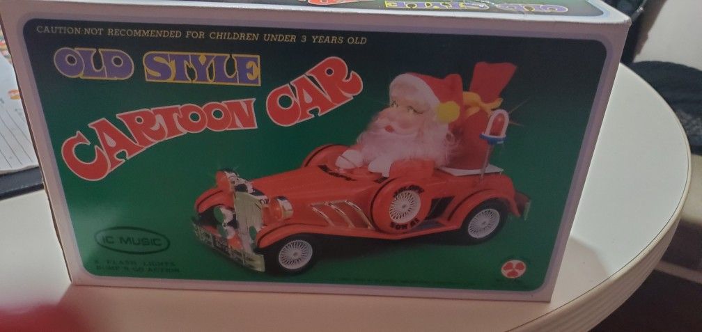 SANTA CLAUS π§βπ VINTAGE JALOPY CAR
