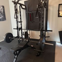 Complete Home Gym Setup – Power Rack + Accessories (Excellent Condition)