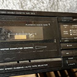 Vintage Onkyo Cassette Tape Player! Stereo Component - Powers On