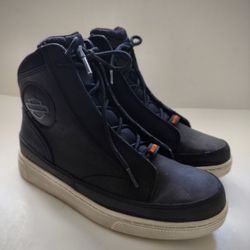 Harley Davidson Women's Waterproof Lace-Up  Boots, Black, Size 7M, Pre-owned 