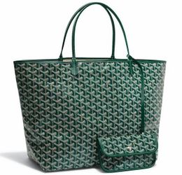 GOYARD Saint Louis PM Tote Bag Green With Pouch