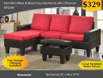 Cheery sofa sectional couch Living Room Set Brand New in Box