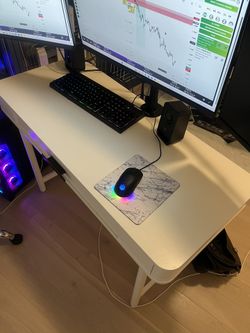 White Office Desk $75