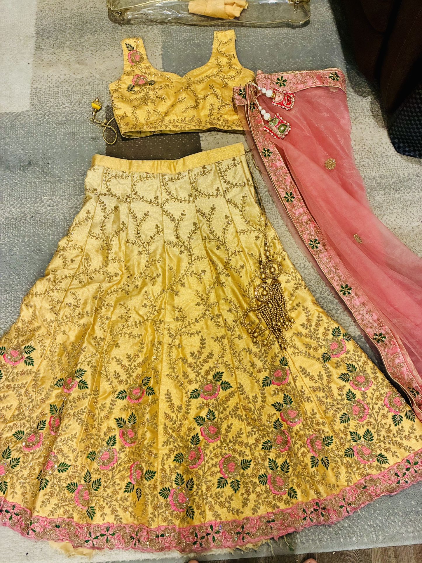 Lehenga Choli Set With Heavy Stone Work