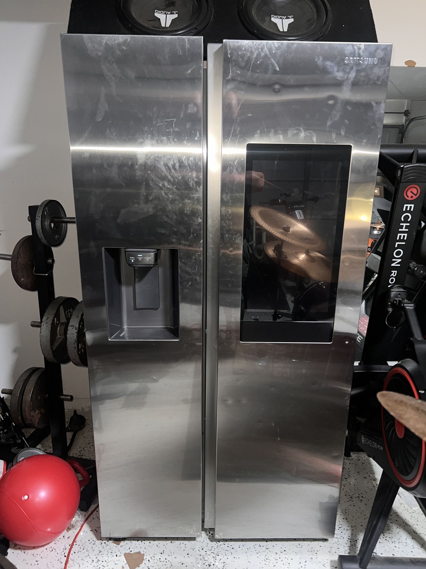 Samsung Smart Fridge With LCD Screen And Water Dispenser And Ice Maker