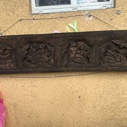 Wooden Maya sculpture