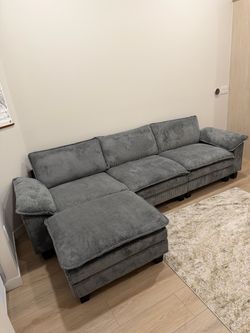 Brand New Corduroy couch !