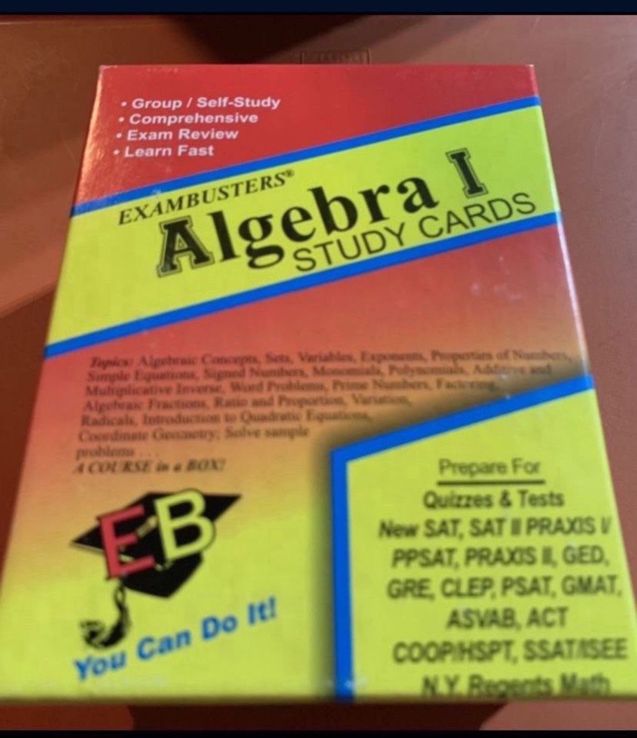Exam busters Algebra 1 Course Flash/StudyCards 