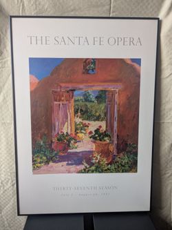 THE SANTA FE OPERA XL Large Professionally Framed Poster 22" x 31"