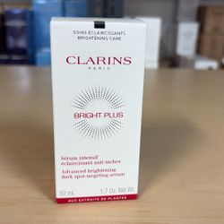 Clarins Paris Bright Plus Advanced brightening dark spot targeting serum 1.7 Oz 50ml 