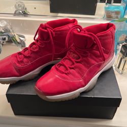 Size 12 Red Jordan 11a