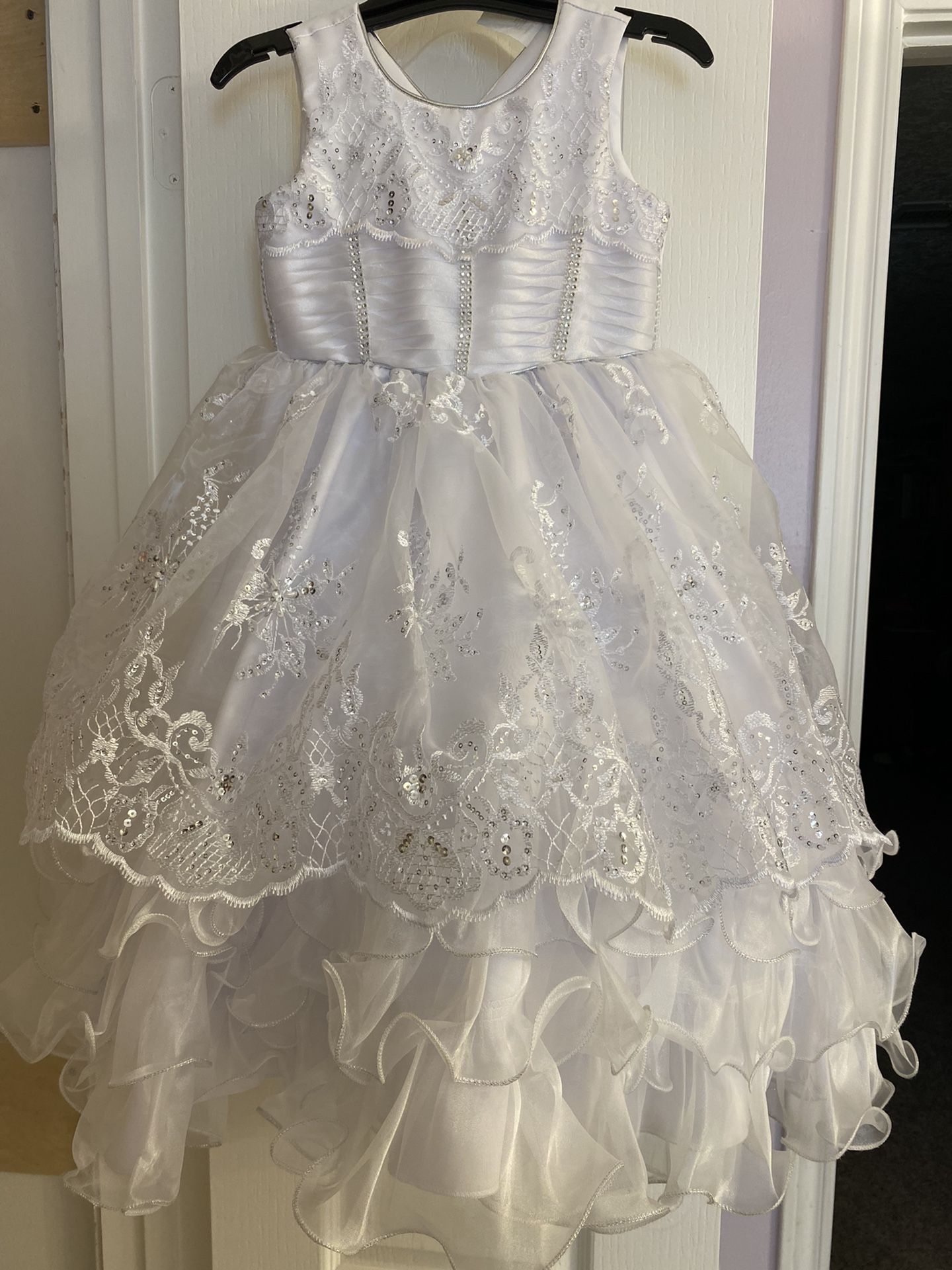 Baptism Dress Size 3/4 With Head Crown