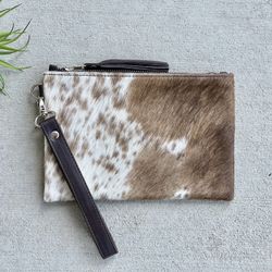 New Cowhide Wristlet 