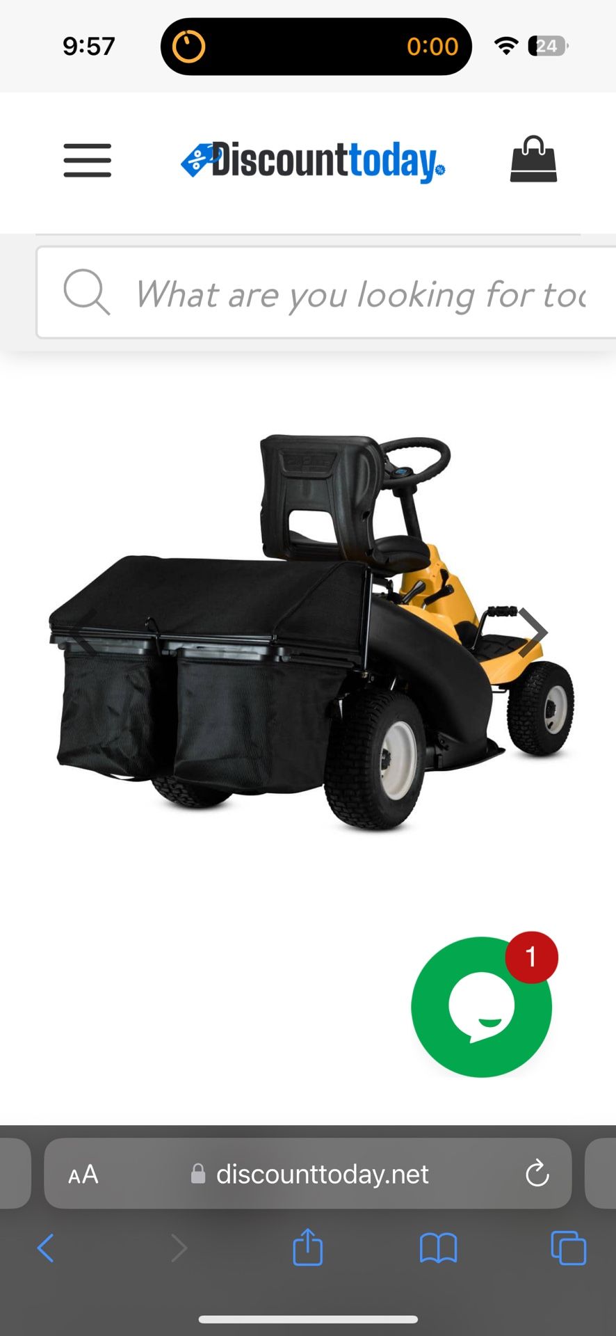 Double Bagger for Cub Cadet, Troy-Bilt and Craftsman Rear Engine Lawn Mowers (2013 and After