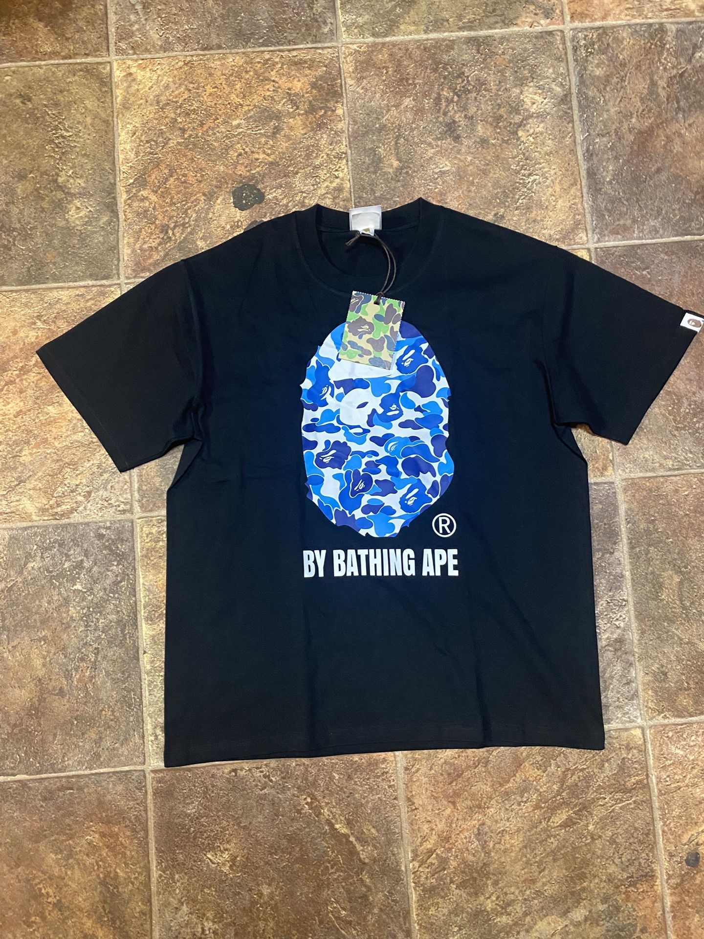 Mens Blue Camo BAPE Tee