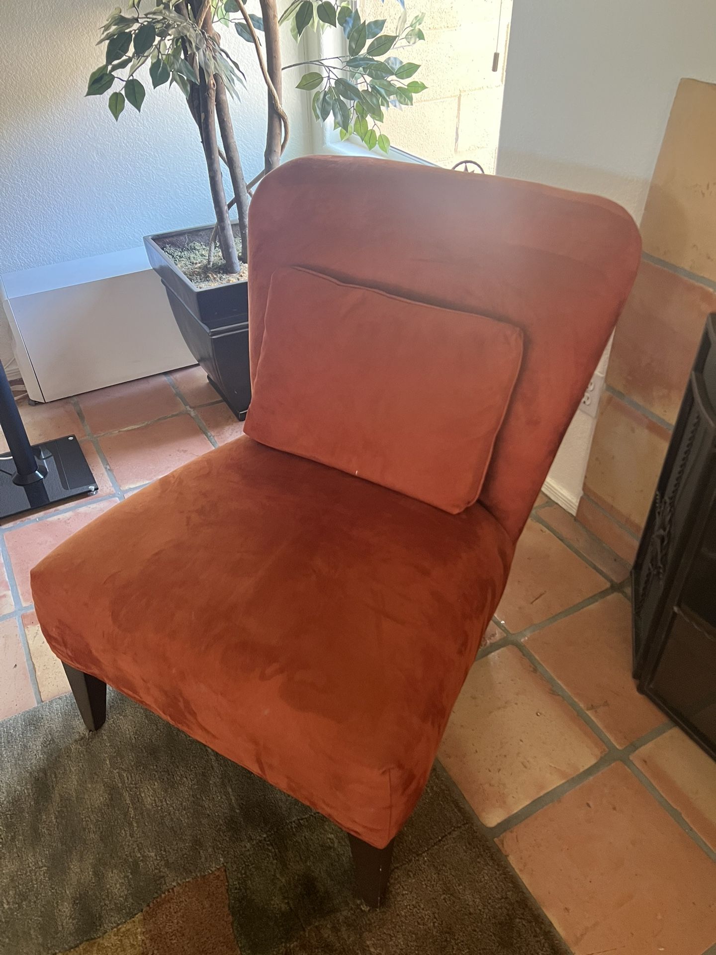 Rust Orange Accent Chair