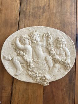 Cherubs Wall Decor Made in USA/Putti Angel Plaque/Putto