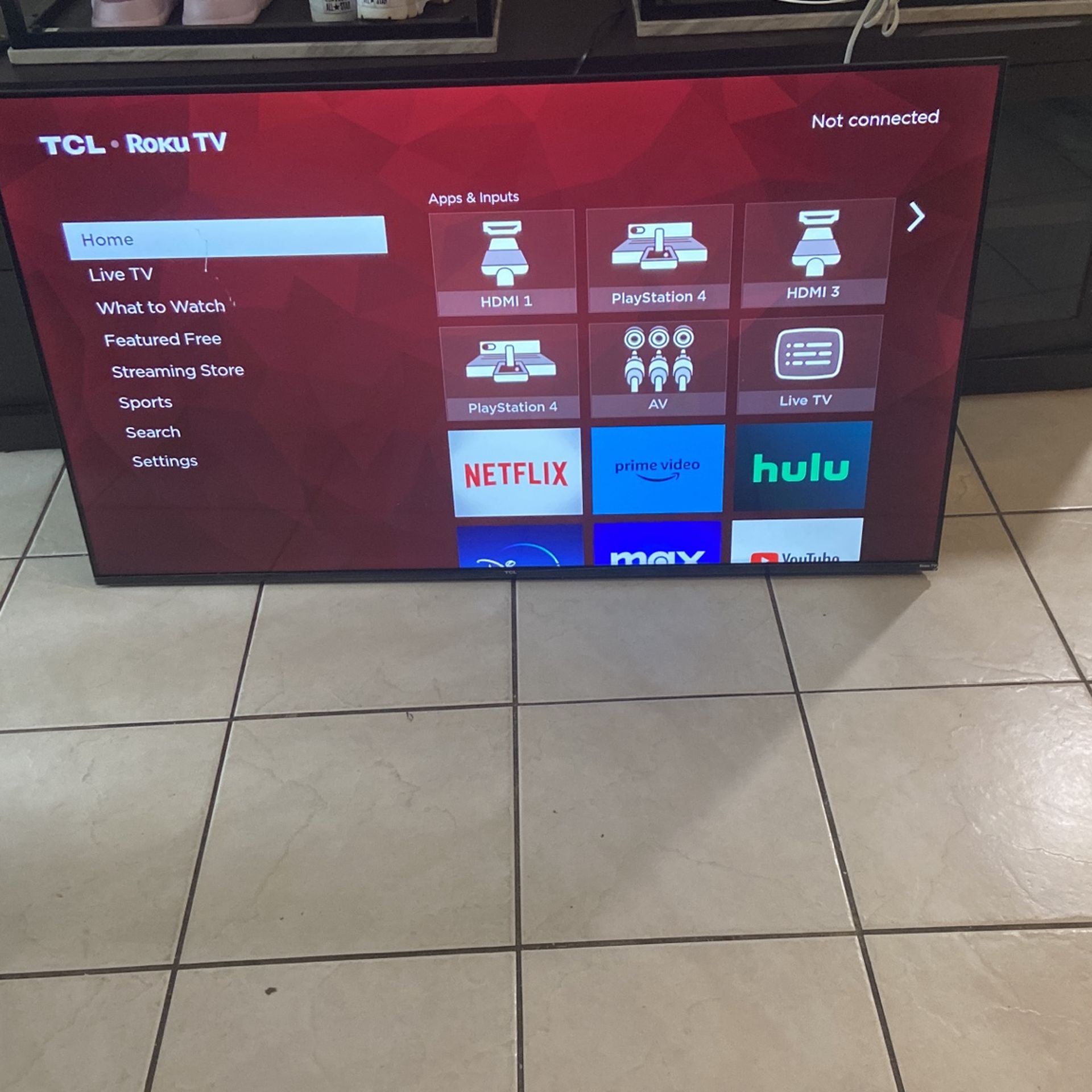 50 Inch Roku Tv(NEGOTIABLE) 