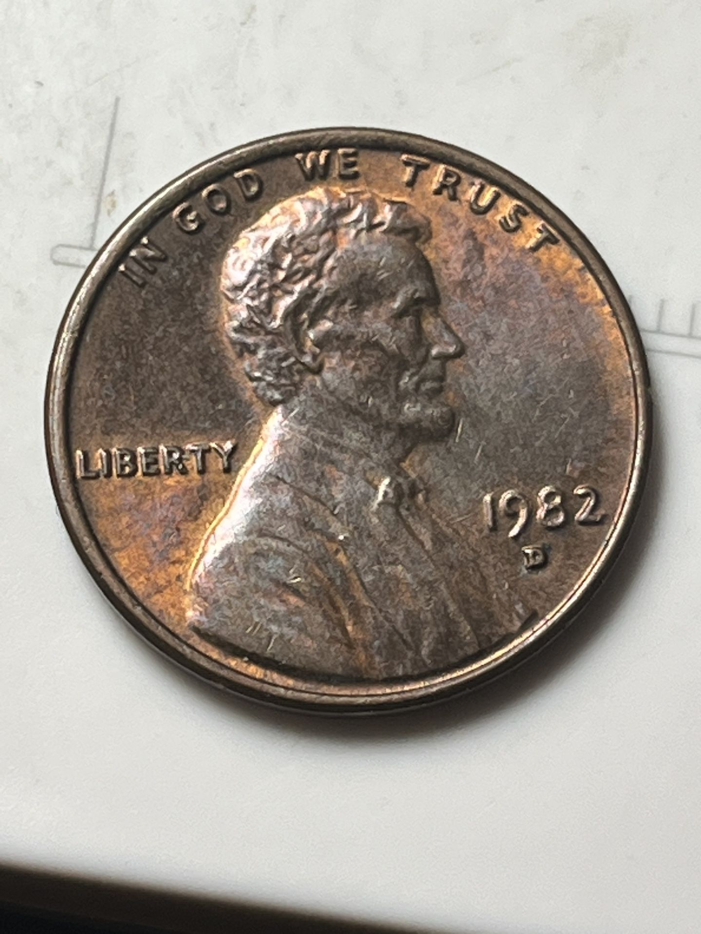 1982 Big Date D Penny 