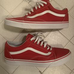 Red Vans Size 11