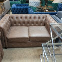 3 Piece Brown Set Sofa, Loveseat, Chair 