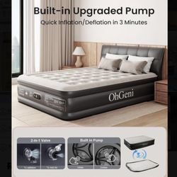 OhGeni / Queen Air Mattress With Built In Pump