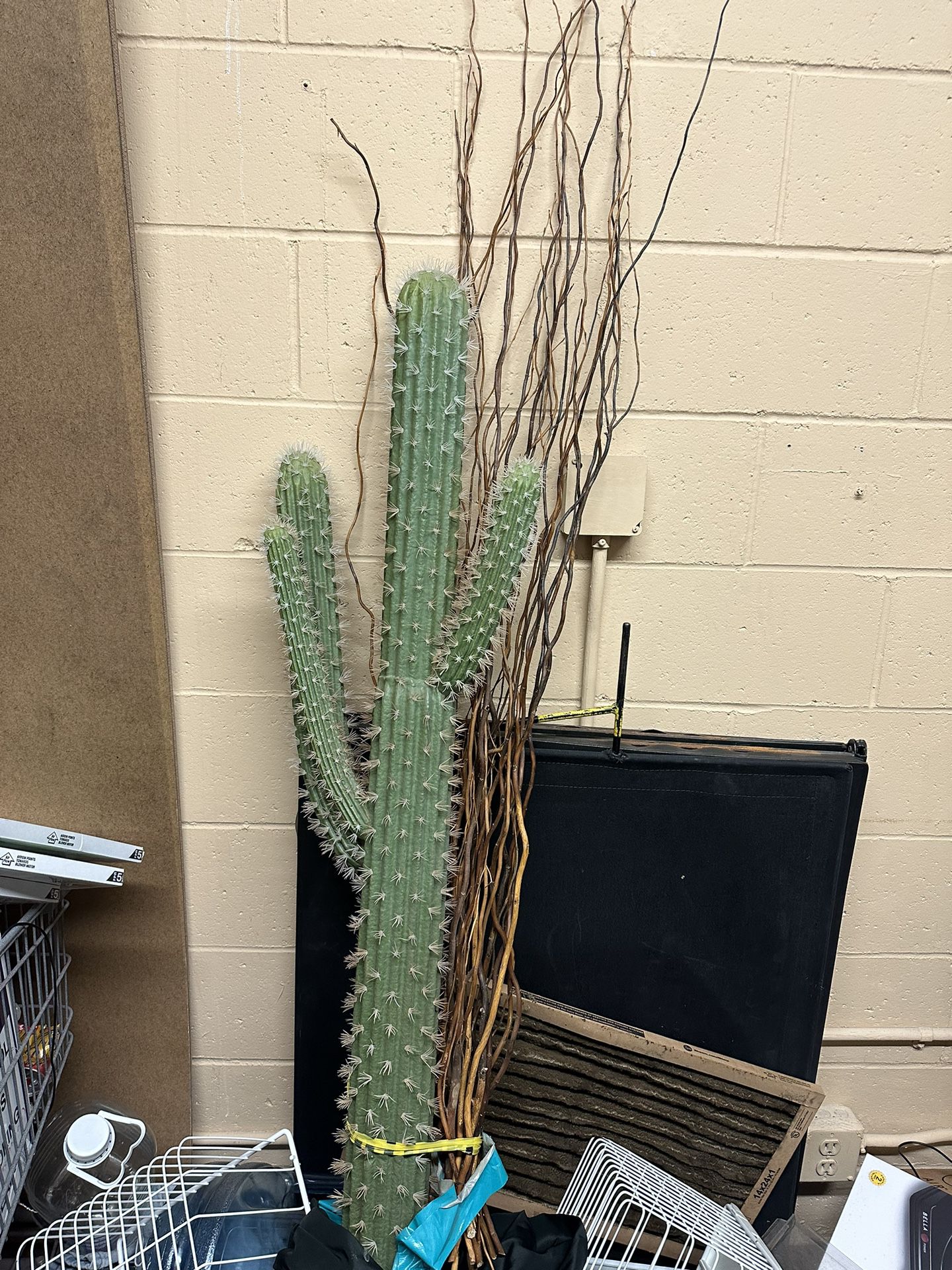 4ft Cactus Fake Prop With Sticks