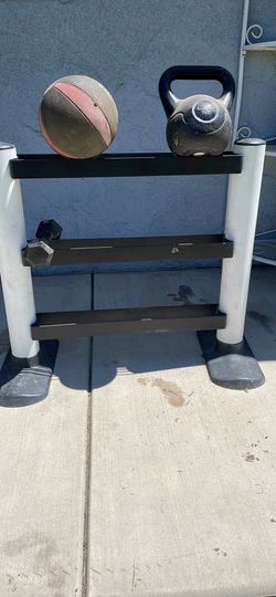 Weider 3 tier dumbbell rack holds 300lbs