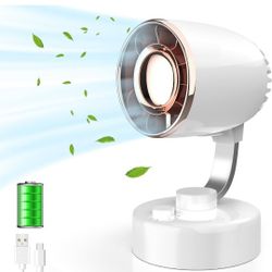 NEW in box Sealed Elingmor 120 degree compact desktop portable oscillating fan 4 speed White