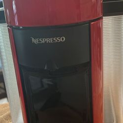 Nespresso, Virtual Coffee And Espresso Machine By DeLonghi Shiny Red