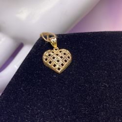 14K Heart pendant 