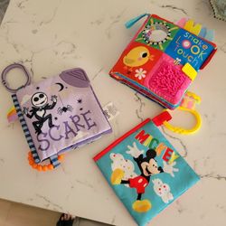 3 BABY CRINKLE CLOTH BOOKS SEE DESCRIPTION 