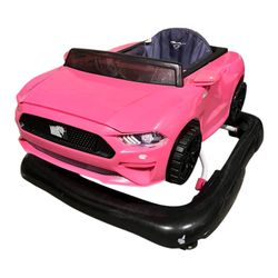 Bright Starts Pink Ford Mustang 4 in 1 Baby Activity Walker
