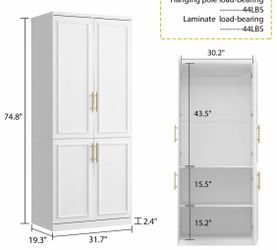 BRAND NEW IN BOX CLOSET WHITE COLOR