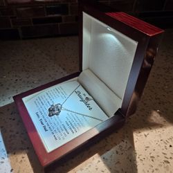 To My Daughter Love Knot Necklace 