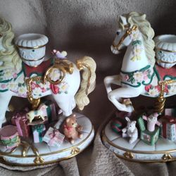 Danbury Carousel Candlestick Holders 